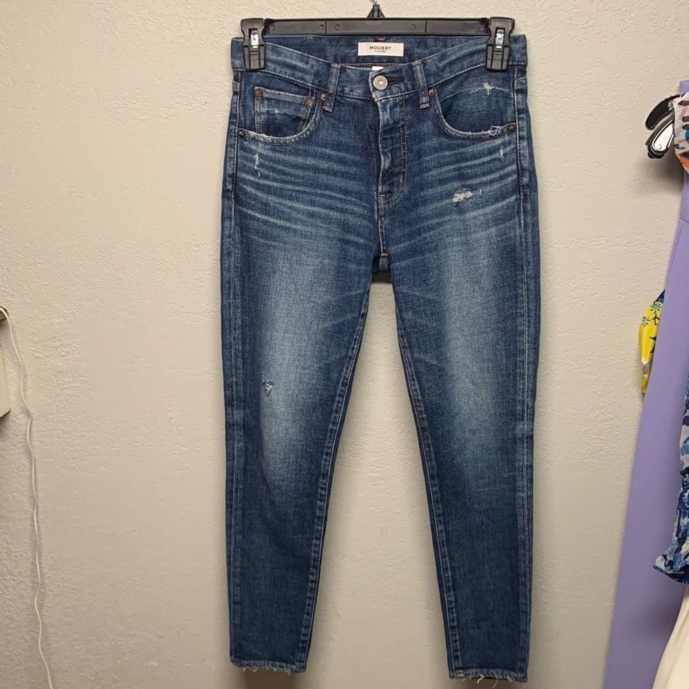 Moussy Blue Ankle Jeans